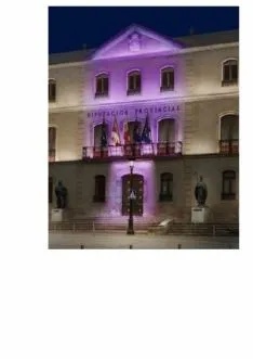 Palacio Provincial iluminado