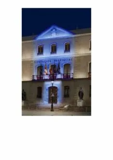 Palacio Provincial iluminado