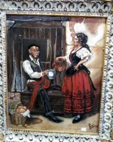 Obra costumbrista de Purificación Romero.