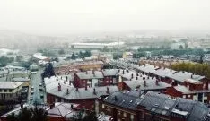 Estampa de la nieve este miércoles en la capital./SN
