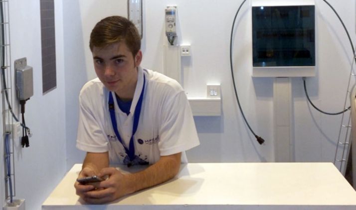 El joven estudiante del CEIP Pico Frentes.