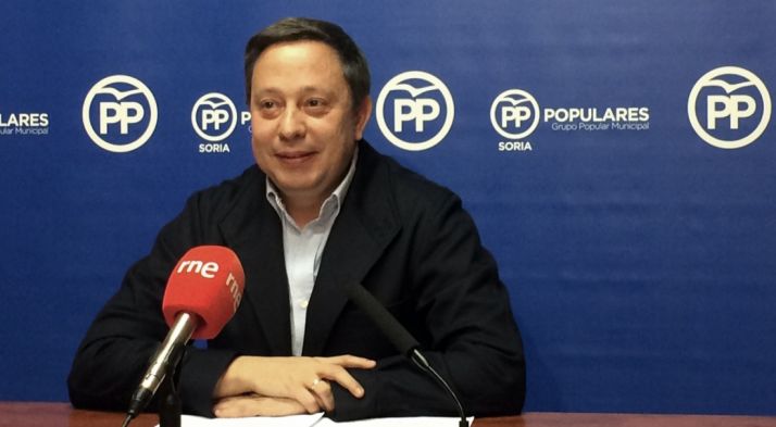 Adolfo Sainz este jueves en rueda informativa.