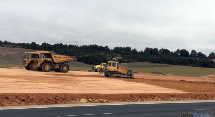 Obras en la Autovía del Duero. /Archivo