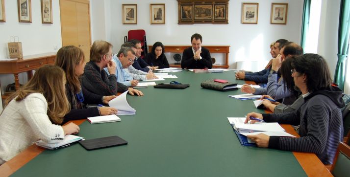 La reunión de este miércoles en el ayuntamiento. / Ayto.