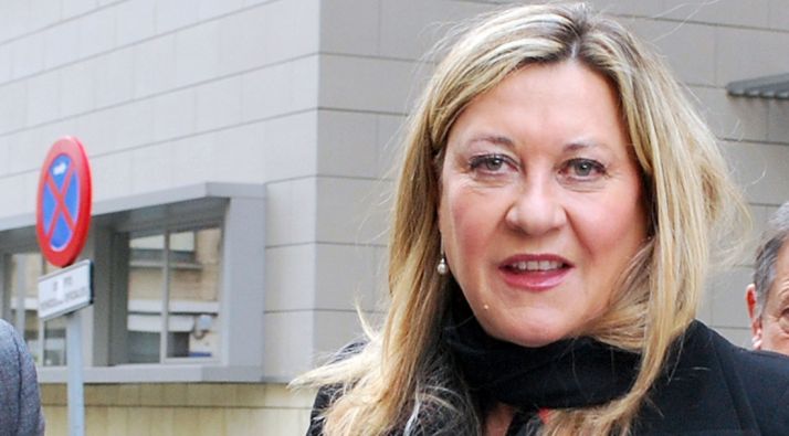 La consejera a su llegada a la Colmena este martes. / SN