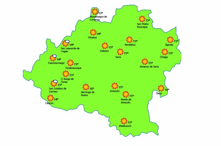Cielos despejados este jueves./eltiempo.es