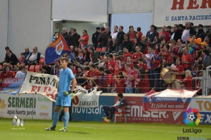 Imagen de un partido del Numancia. LFP
