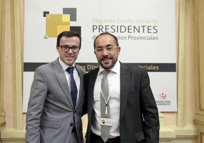 El presidente de la Diputación de Soria, Luis Rey, en la conferencia. /Dip.