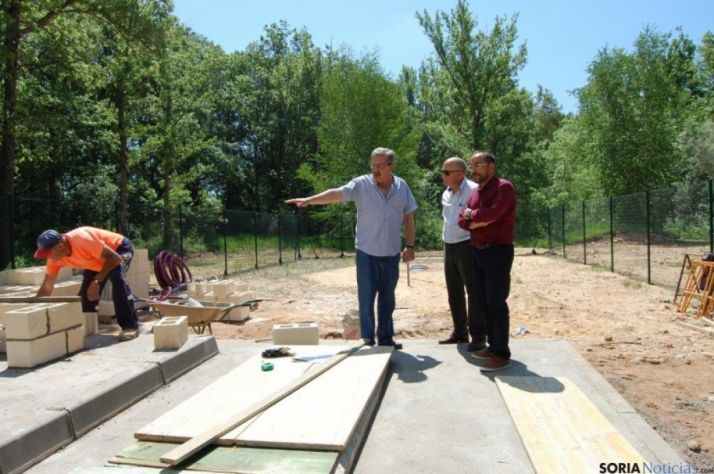 Obras en la depuradora de Sotillo del Rincón. /Dip.