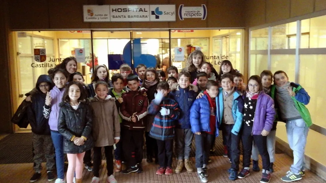 Los alumnos en el hospital./CA