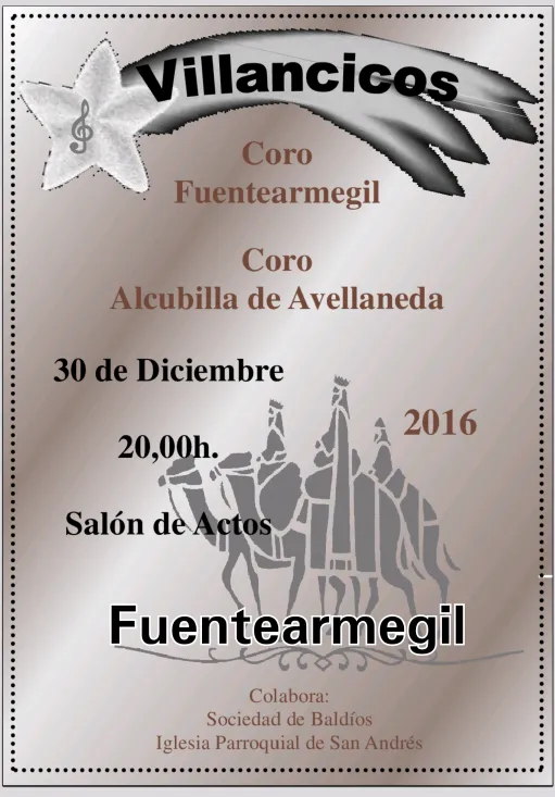 En el salón de actos de Fuentearmegil