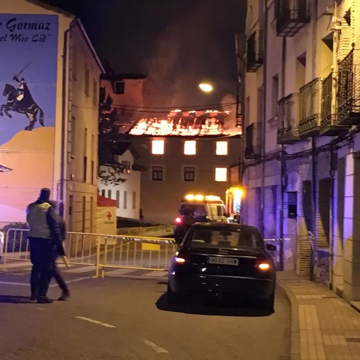 Imagen del incendio.