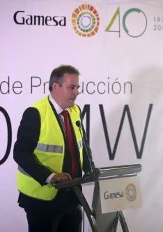 Imagen de la celebración en la factoría agredeña este martes./SN