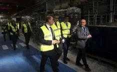 Imagen de la celebración en la factoría agredeña este martes./SN
