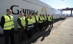 Imagen de la celebración en la factoría agredeña este martes./SN