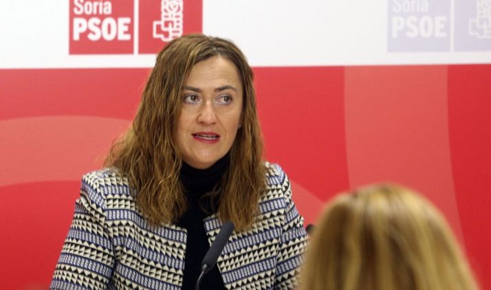 Virgina Barcones este lunes en rueda de prensa./SN