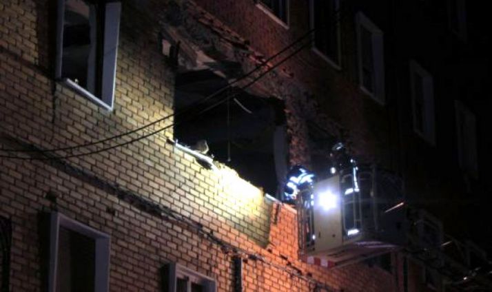 Imagen del inmueble tras la explosión./SN