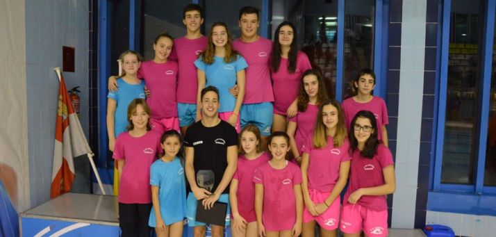 Los nadadores sorianos en Segovia.