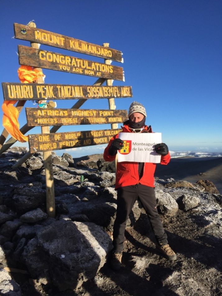Gonzalo de Miguel, recordando a Monteagudo en la cima