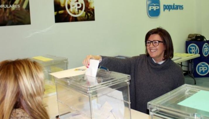 Angulo, en la votación de compromisarios. /PP