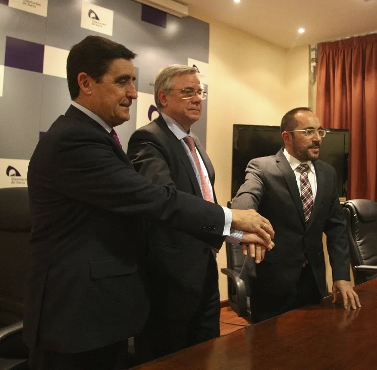 La rueda informativa este lunes en el Palacio Provincial. /SN