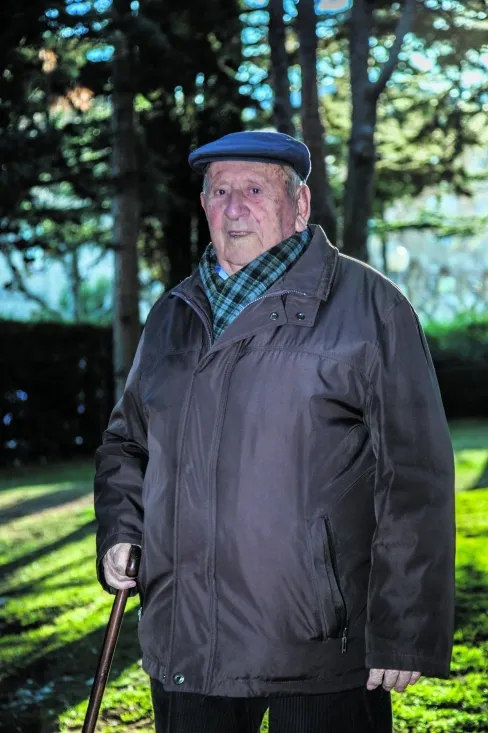 Francisco Ruiz en el parque de La Dehesa en Soria/ SN