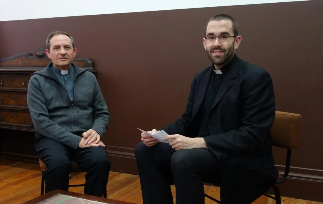 Obispo Abilio Martínez Varea y Rubén Tejedor. / Diócesis.