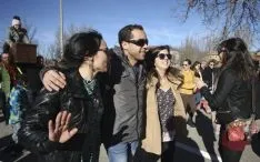 Una de las imágenes del traslado del arca este viernes. / SN