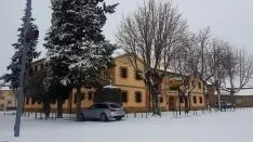 Imagen de la nevada este viernes en Ágreda./SN