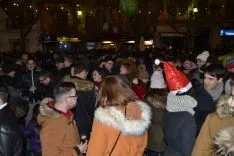 Champanada en Herradores para celebrar el nuevo año. /SN