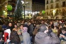 Champanada en Herradores para celebrar el nuevo año. /SN