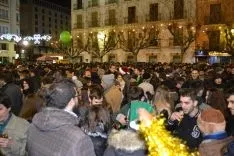 Champanada en Herradores para celebrar el nuevo año. /SN