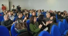Un momento del acto de investidura en el Campus. /SN