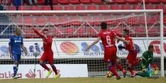 Pablo celebra el segundo tanto. LFP
