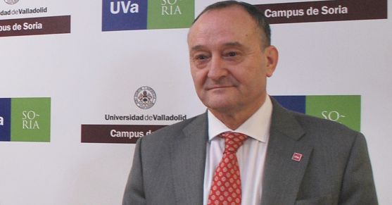 El rector de la UVa, Daniel Miguel San José, este viernes./SN