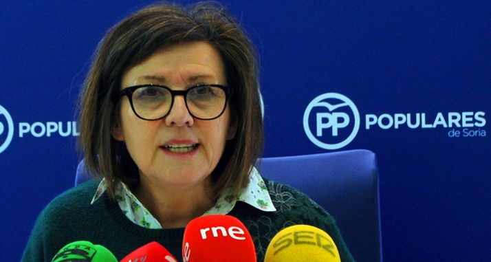 Mar Angulo en rueda de prensa este jueves. /SN