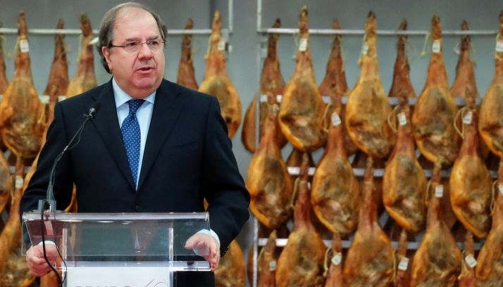 Herrera, este martes en Segovia. /Jta.