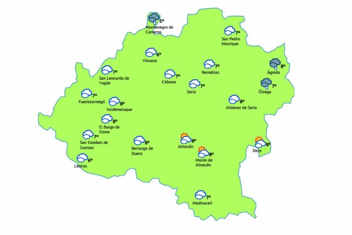 Previsión para este miércoles./eltiempo.es