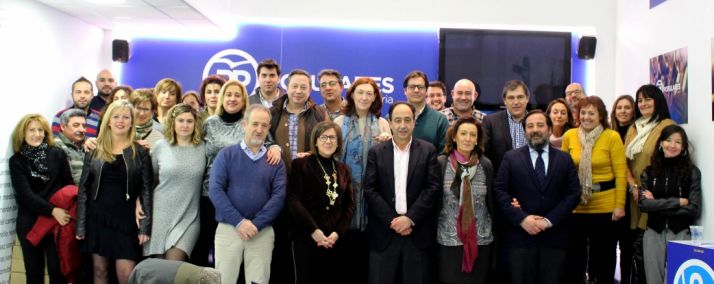 Asistentes a la reunión de trabajo del PP soriano.