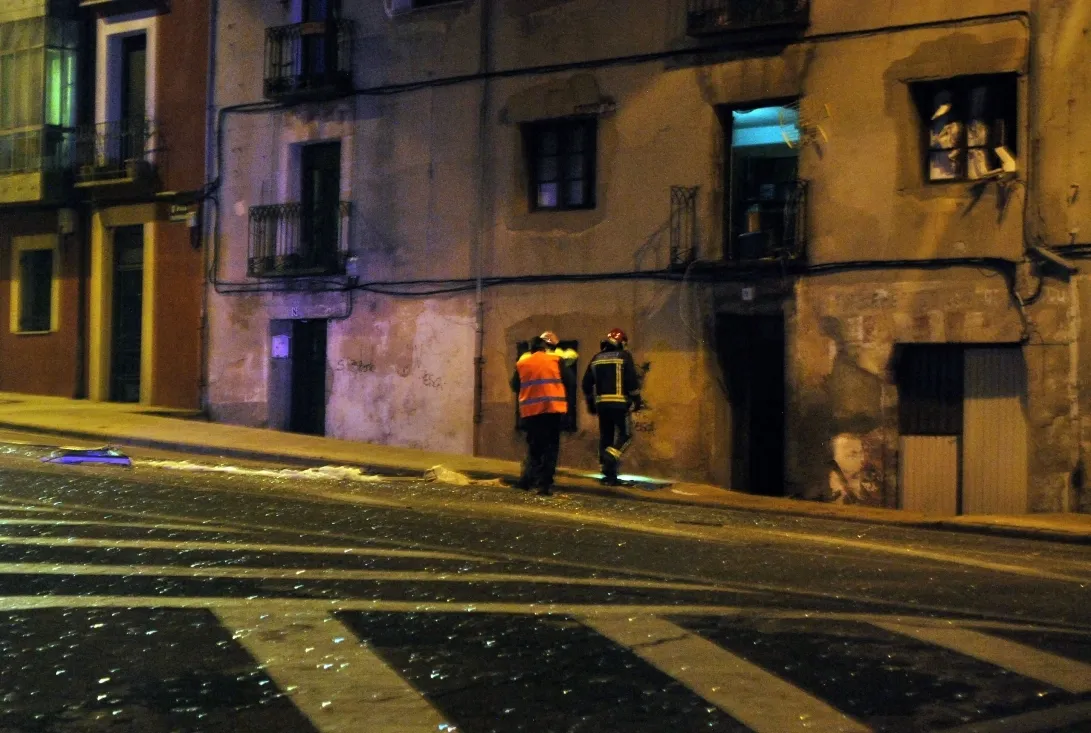 Imagen del lugar de la explosión. /SN