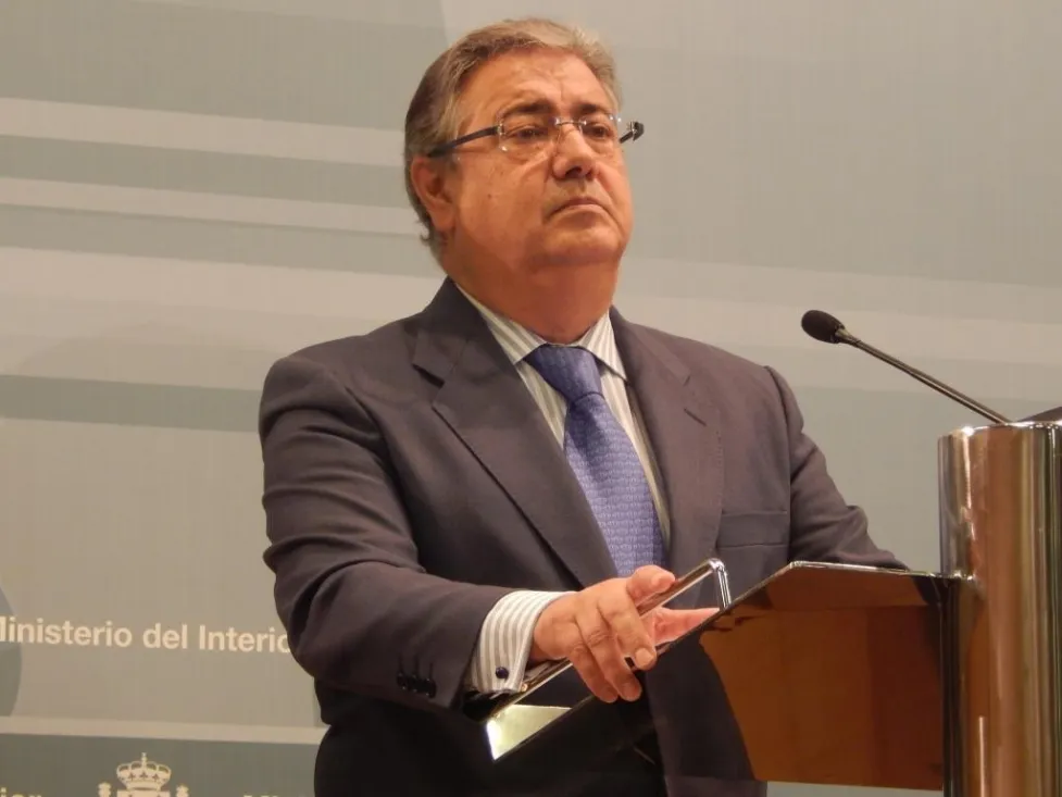 El Ministro del Interior en la presentación del informe. MI