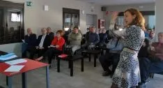Una imagen de la reunión esta tarde de viernes. /SN