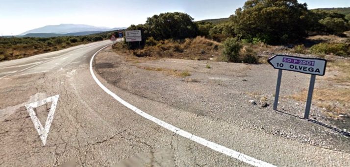 La SO-P-2001 en su entronque con la N-122 en el Madero. /GM