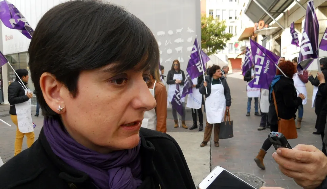 Ana Romero, de CC OO este miércoles./SN