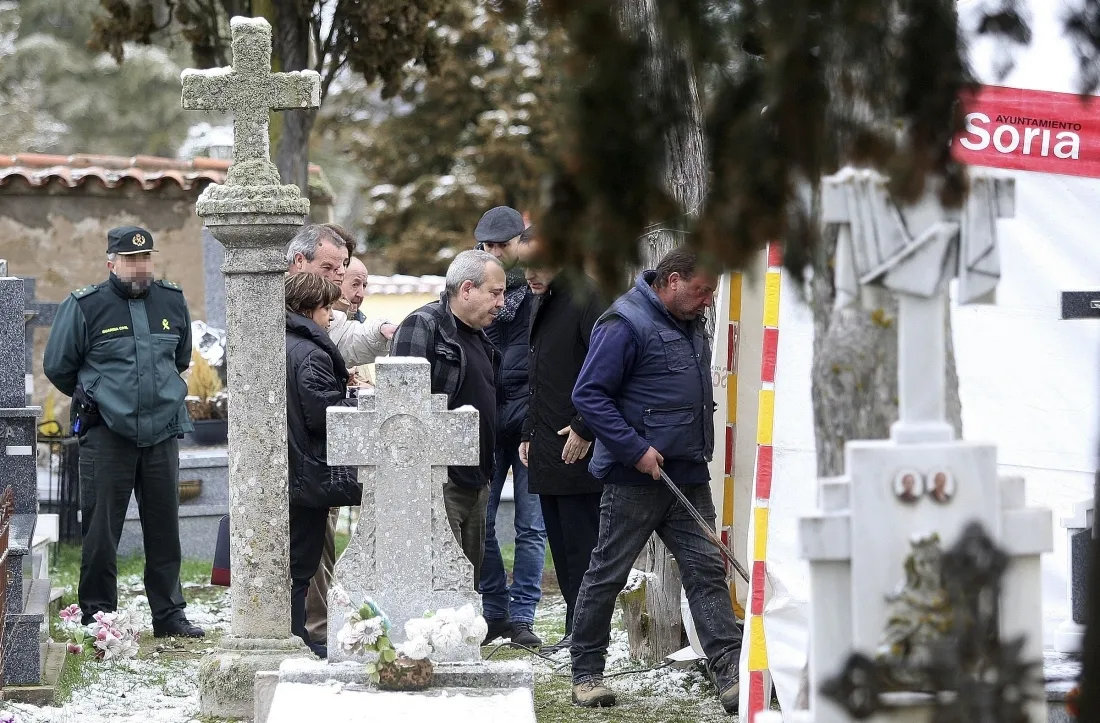 Imagen de la exhumación este jueves./SN