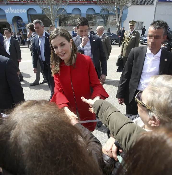 Imagen de la visita de SM a Soria. /SN