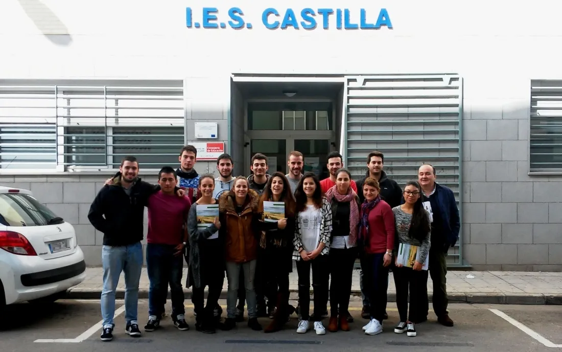 Alumnos del IES participantes en el programa. /Jta.