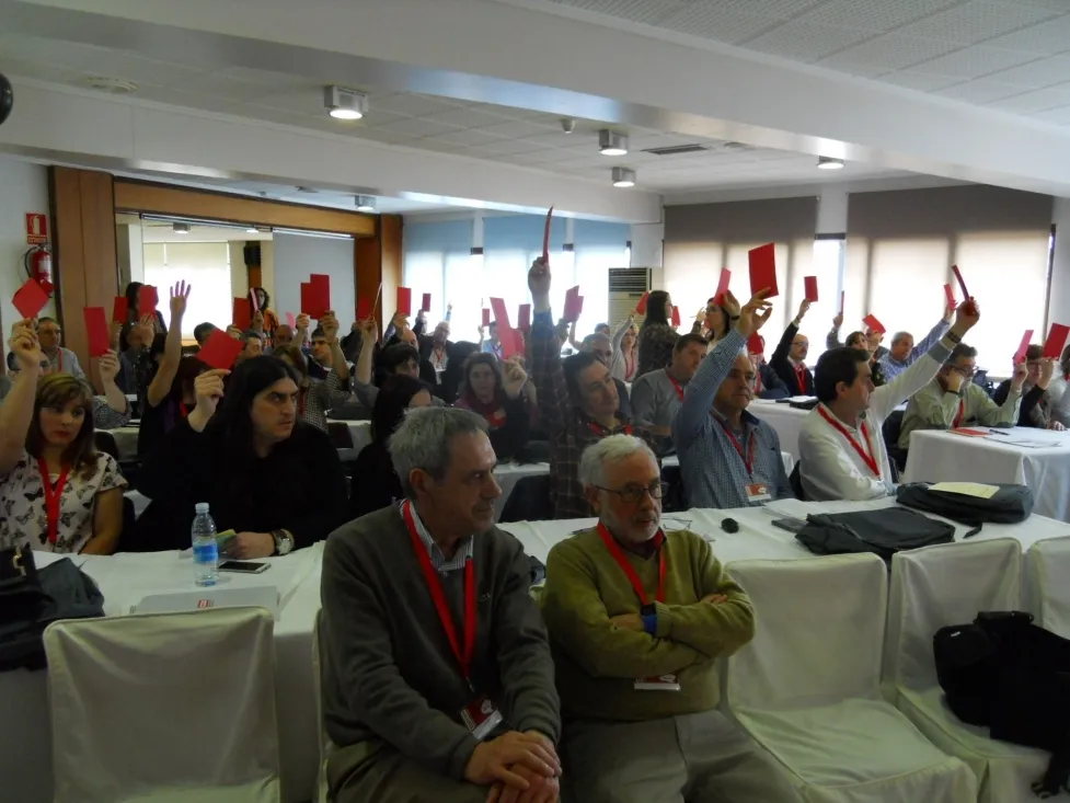 Una imagen del 12º Congreso Provincial de CC OO Soria. /SN