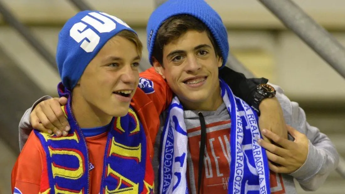 Aficionados del Numancia y del Real Zaragoza. Fuente: CD Numancia