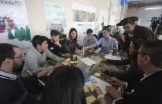 Imagen de la visita de SM a Soria. /SN